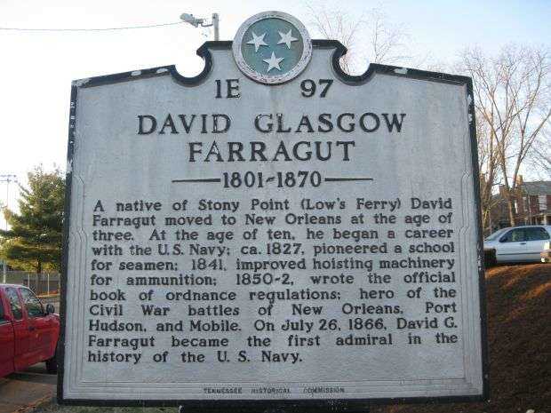 DAVID GLASGOW FARRAGUT MEMORIAL MARKER