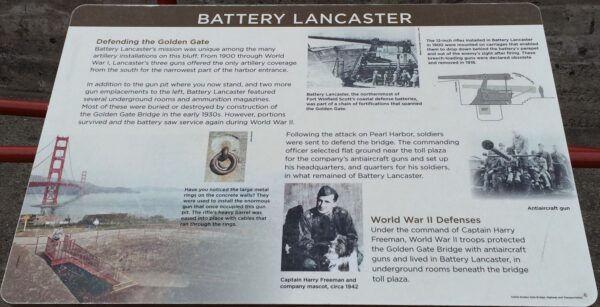 BATTERY LANCASTER MEMORIAL PANEL