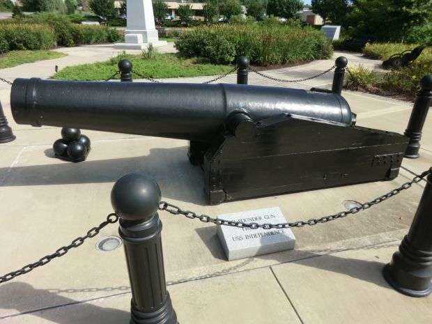 32 POUNDER GUN FROM THE USS INDEPENDENCE