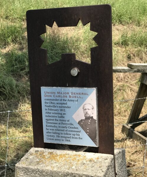 UNION MAJOR GENERAL DON CARLOS BUELL WAR MEMORIAL PLAQUE