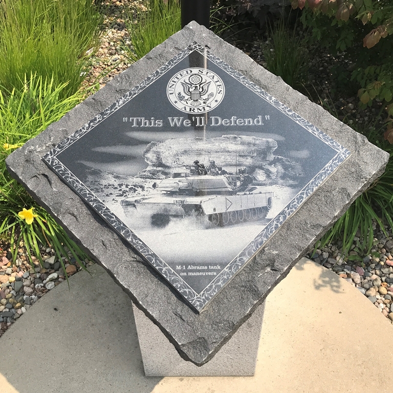 YANKTON COUNTY VETERANS MEMORIAL STONE B