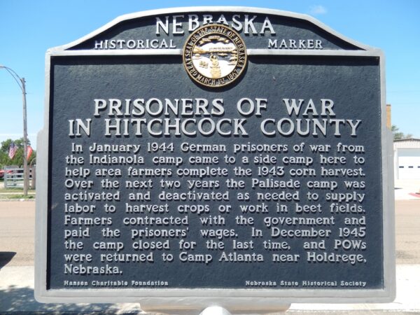 PRISONERS OF WAR IN HITHCOCK COUNTY MEMORIAL MARKER