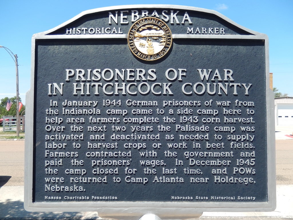 PRISONERS OF WAR IN HITHCOCK COUNTY MEMORIAL MARKER