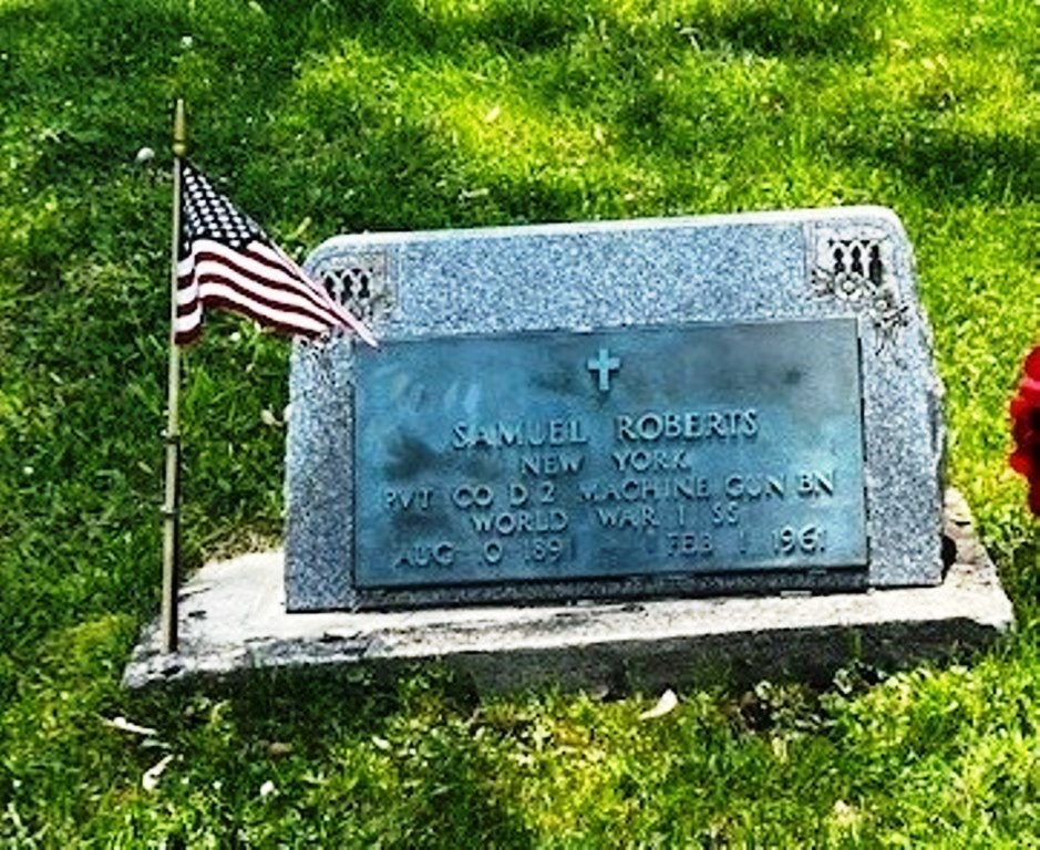 SAMUEL ROBERTS WAR MEMORIAL CEMETERY STONE