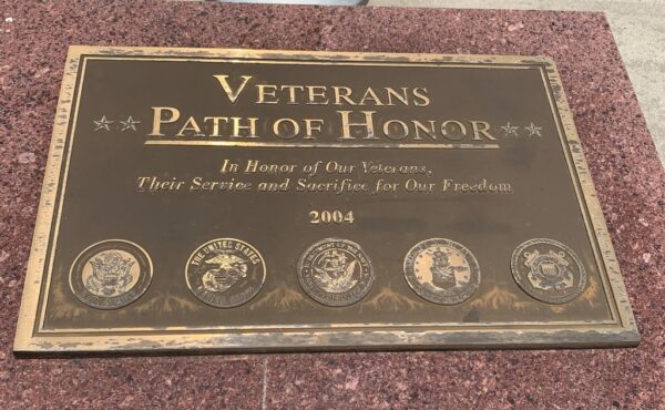 VETERANS PATH OF HONOR WAR MEMORIAL FLAGPOLE STONE