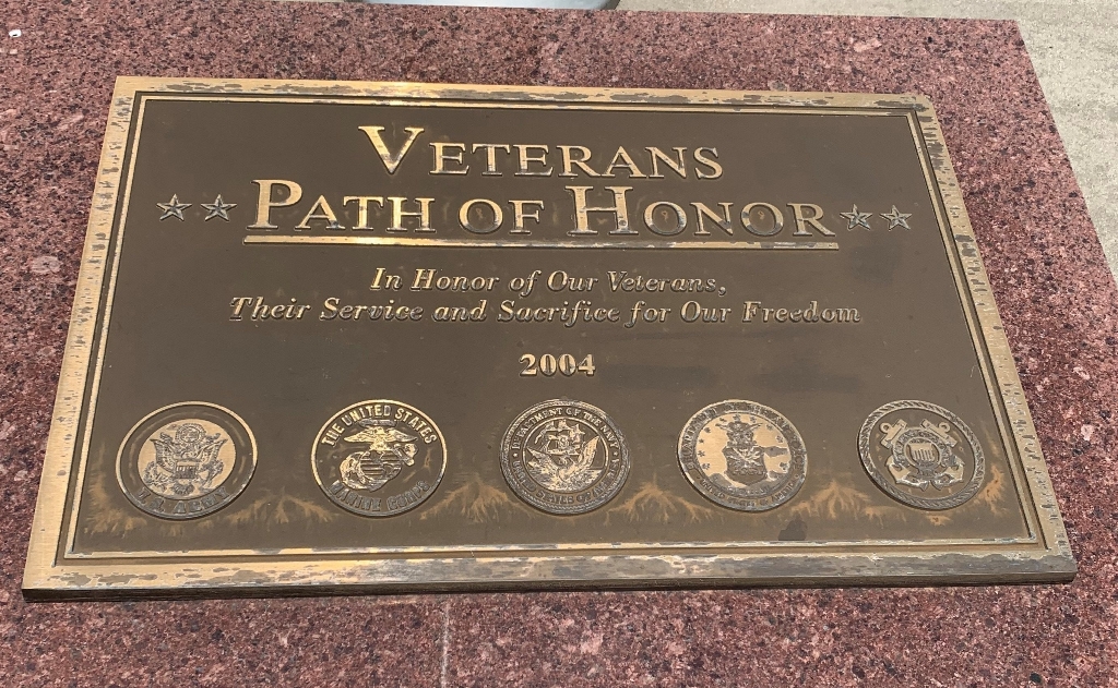 VETERANS PATH OF HONOR WAR MEMORIAL FLAGPOLE STONE