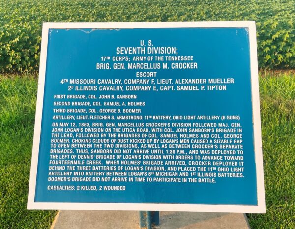 U.S. SEVENTH DIVISION; 17TH CORPS WAR MEMORIAL PLAQUE