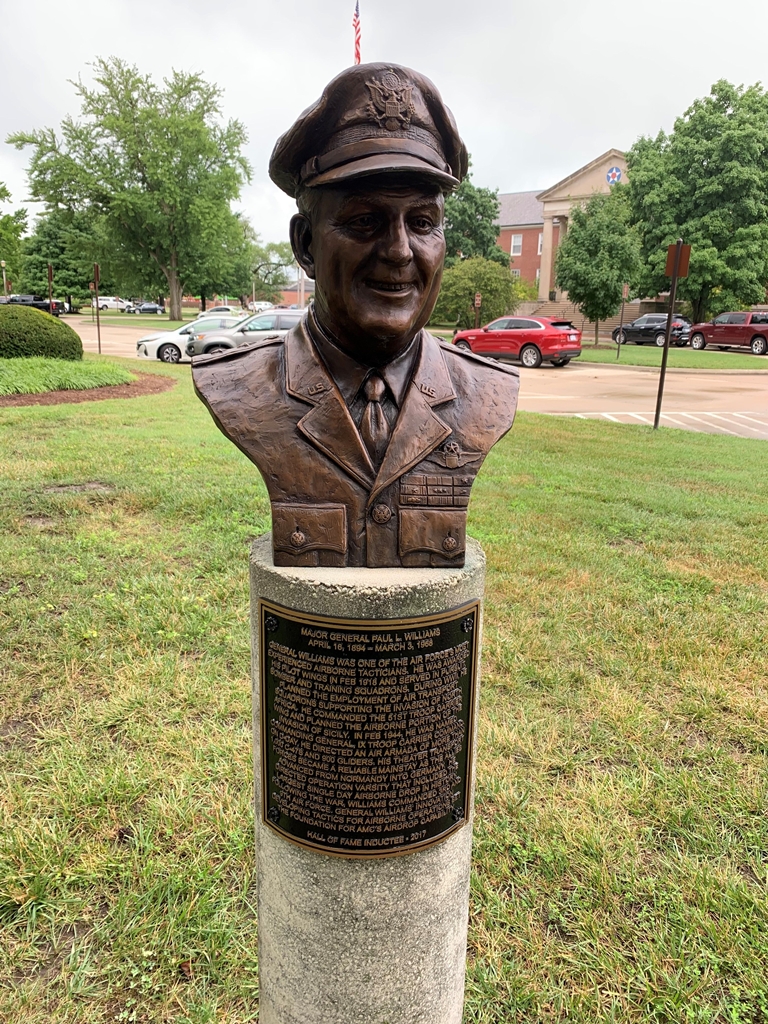 MAJOR GENERAL PAUL L. WILLIAMS MEMORIAL BUST