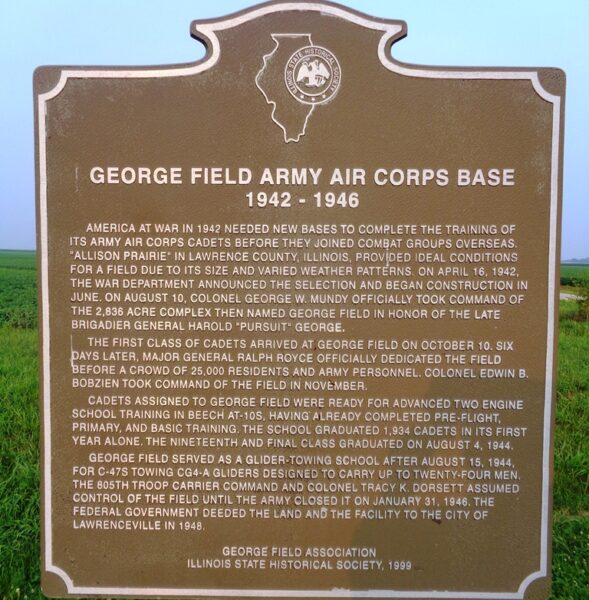 GEORGE FIELD ARMY AIR CORPS BASE MEMORIAL MARKER