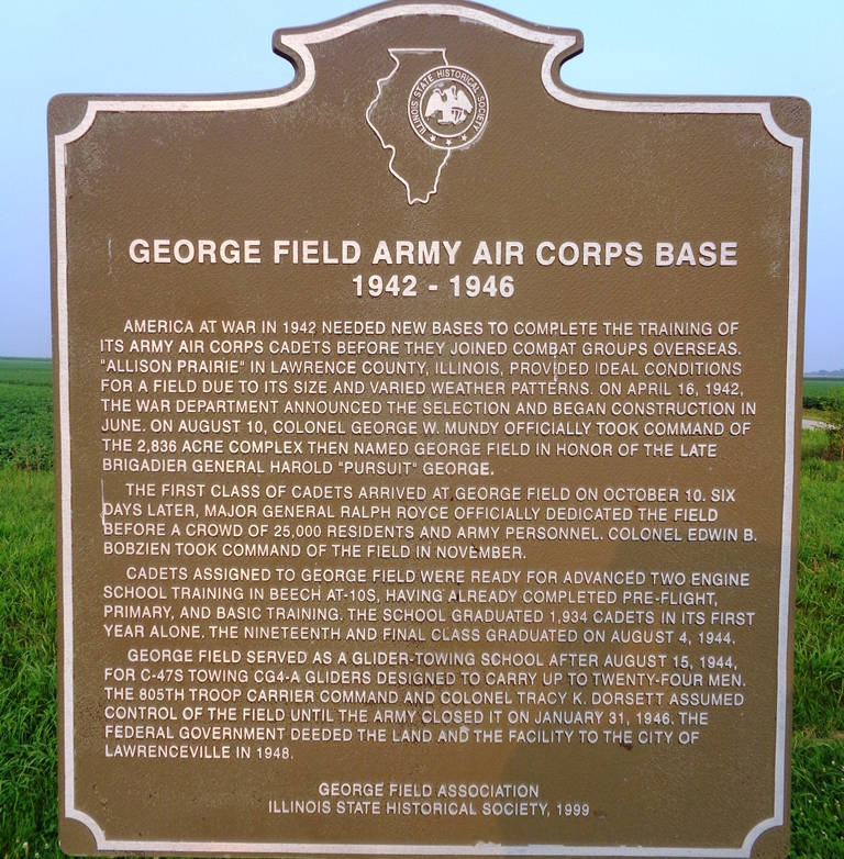 GEORGE FIELD ARMY AIR CORPS BASE MEMORIAL MARKER