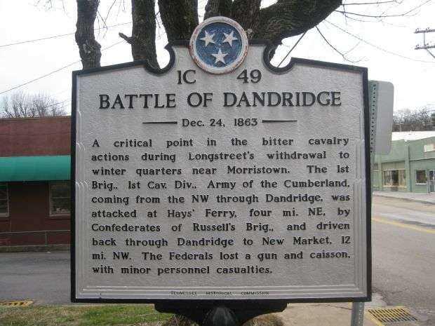BATTLE OF DANDRIDGE WAR MEMORIAL MARKER