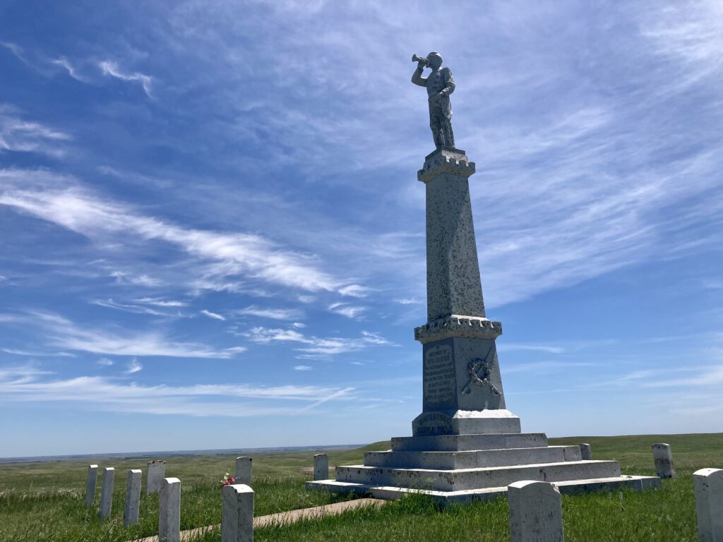 IN MEMORY OF NEBRASKA CAVALRY KILLED BY SIOUX INDIANS MEMORIAL STONE