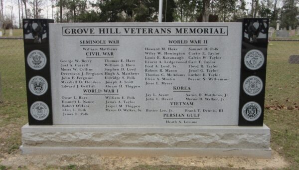 GROVE HILL VETERANS MEMORIAL