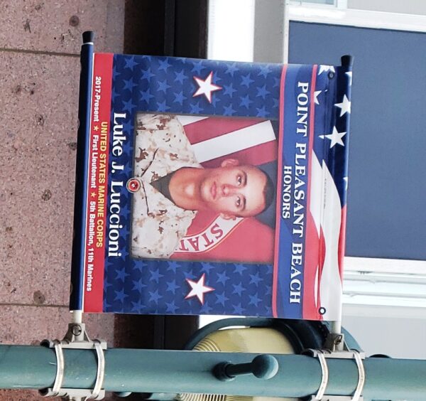 LUKE J. LUCCIONI WAR MEMORIAL BANNER