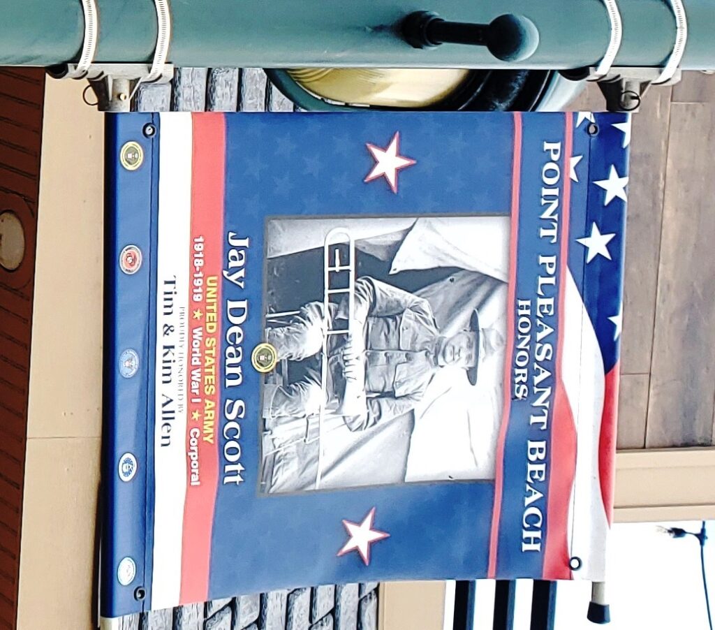 JAY DEAN SCOTT WAR MEMORIAL BANNER