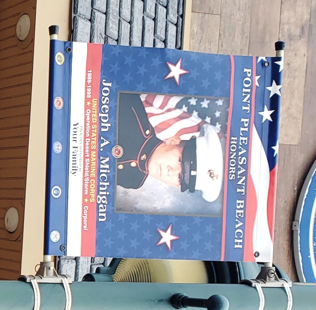 JOSEPH A. MICHIGAN WAR MEMORIAL BANNER