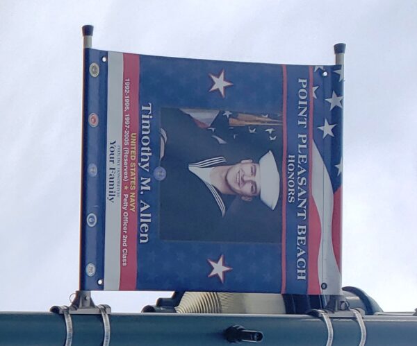 TIMOTHY M. ALLEN WAR MEMORIAL BANNER
