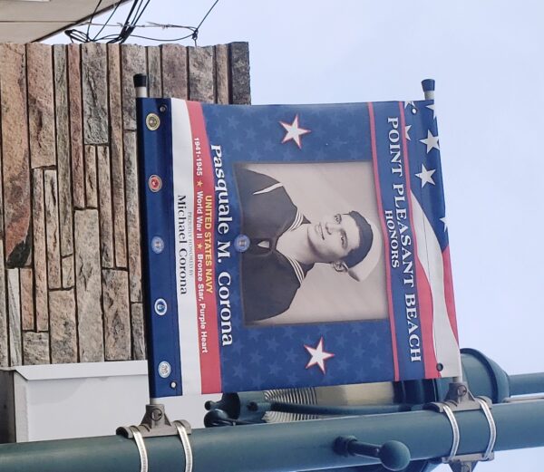 PASQUALE M. CORONA WAR MEMORIAL BANNER