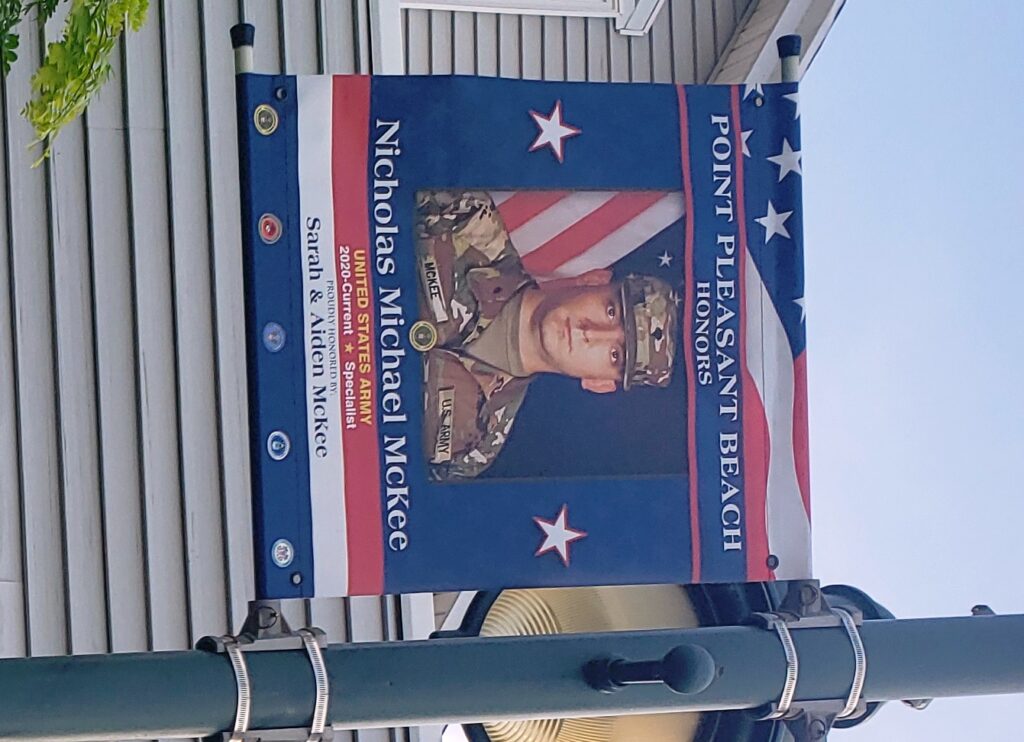 NICHOLAS MICHAEL MCKEE WAR MEMORIAL BANNER