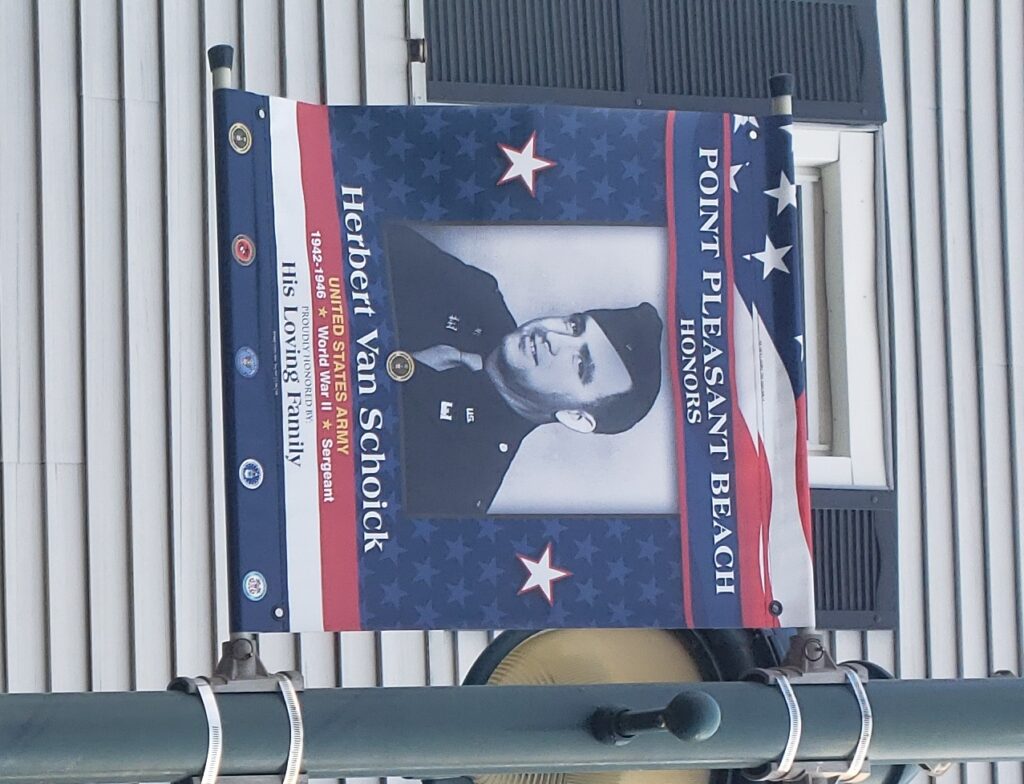 HERBERT VAN SCHOICK WAR MEMORIAL BANNER