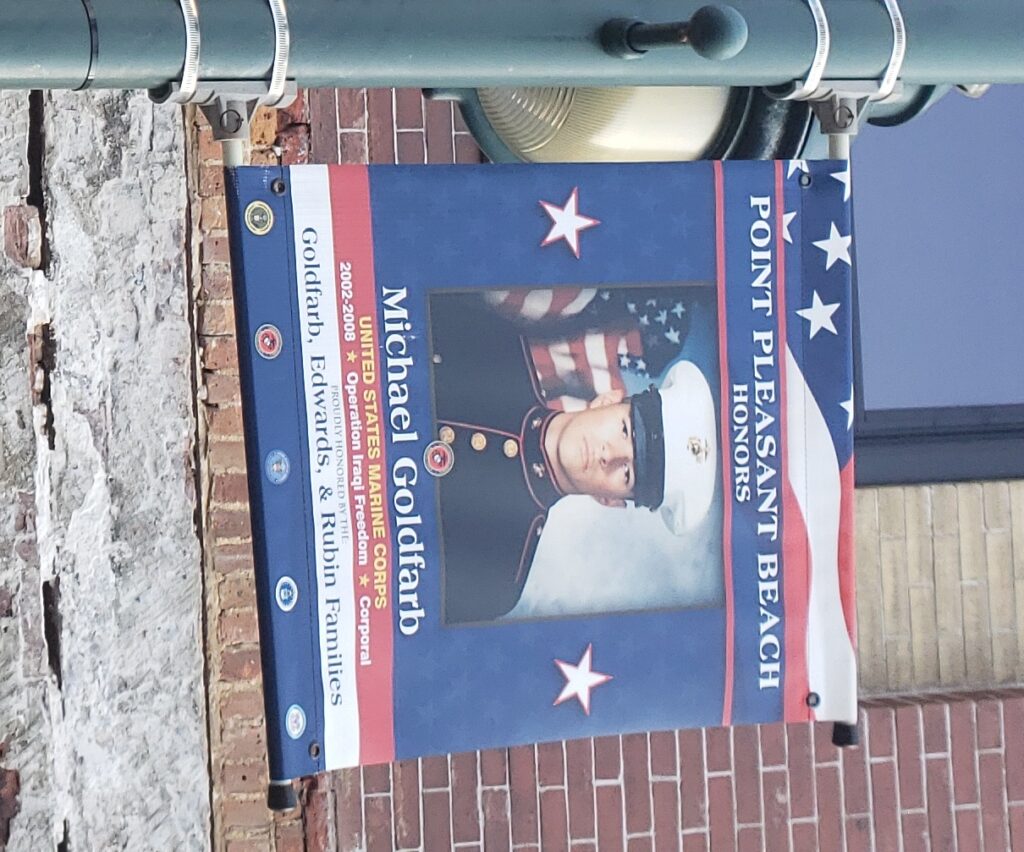 MICHAEL GOLDFARB WAR MEMORIAL BANNER