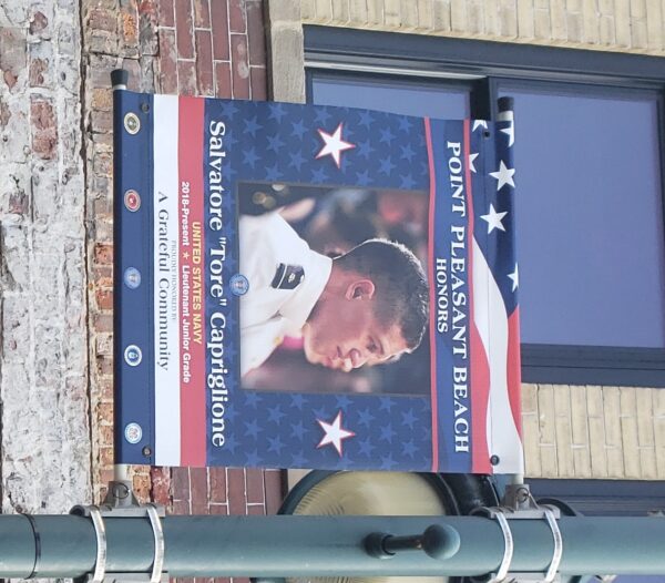 SALVATORE “TORE” CAPRIGLIONE WAR MEMORIAL BANNER