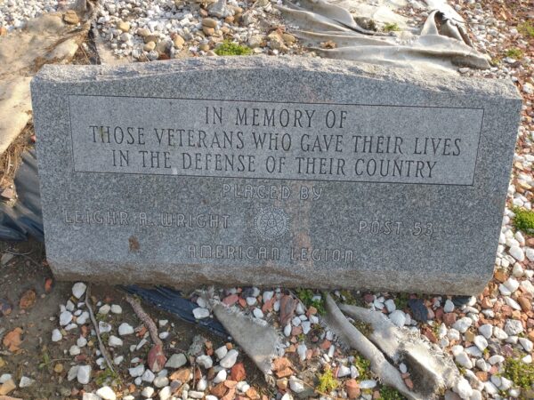 LEIGHR A. WRIGHT POST 53 AMERICAN LEGION VETERANS MEMORIAL