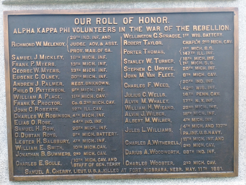 LORADO TAFT STATUE OF 1895 WAR MEMORIAL PLAQUE E