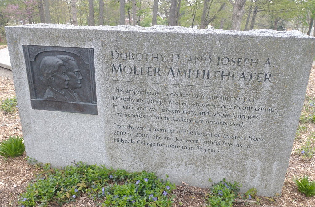 DOROTHY D. AND JOSEPH A. MOLLER AMPHITHEATER MEMORIAL STONE