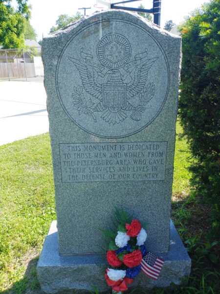 PETERSBURG WAR VETERANS MEMORIAL
