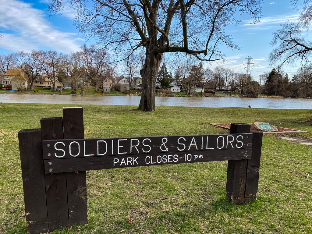 MONROE SOLDIERS & SAILORS PARK MEMORIAL MARKER