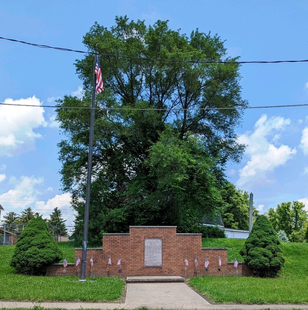 MAHONINGTOWN WAR VETERANS HONOR ROLL MEMORIAL