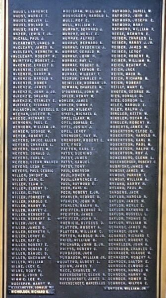 WORLD WAR II DEFENDERS OF FREEDOM AND JUSTICE MEMORIAL PLAQUE D