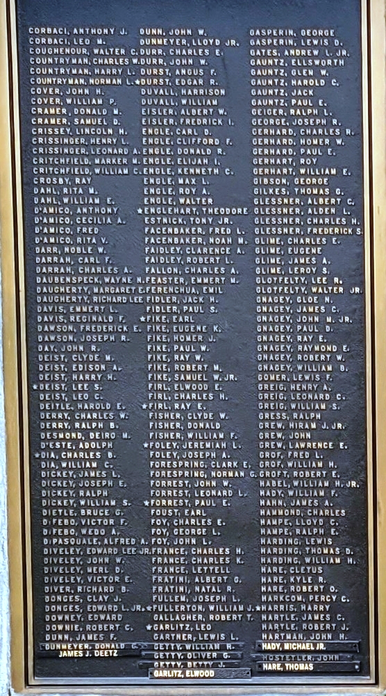 WORLD WAR II DEFENDERS OF FREEDOM AND JUSTICE MEMORIAL PLAQUE B