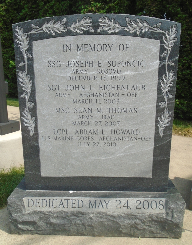 IN MEMORY OF CURRENT WARS AND CONFLICTS MEMORIAL