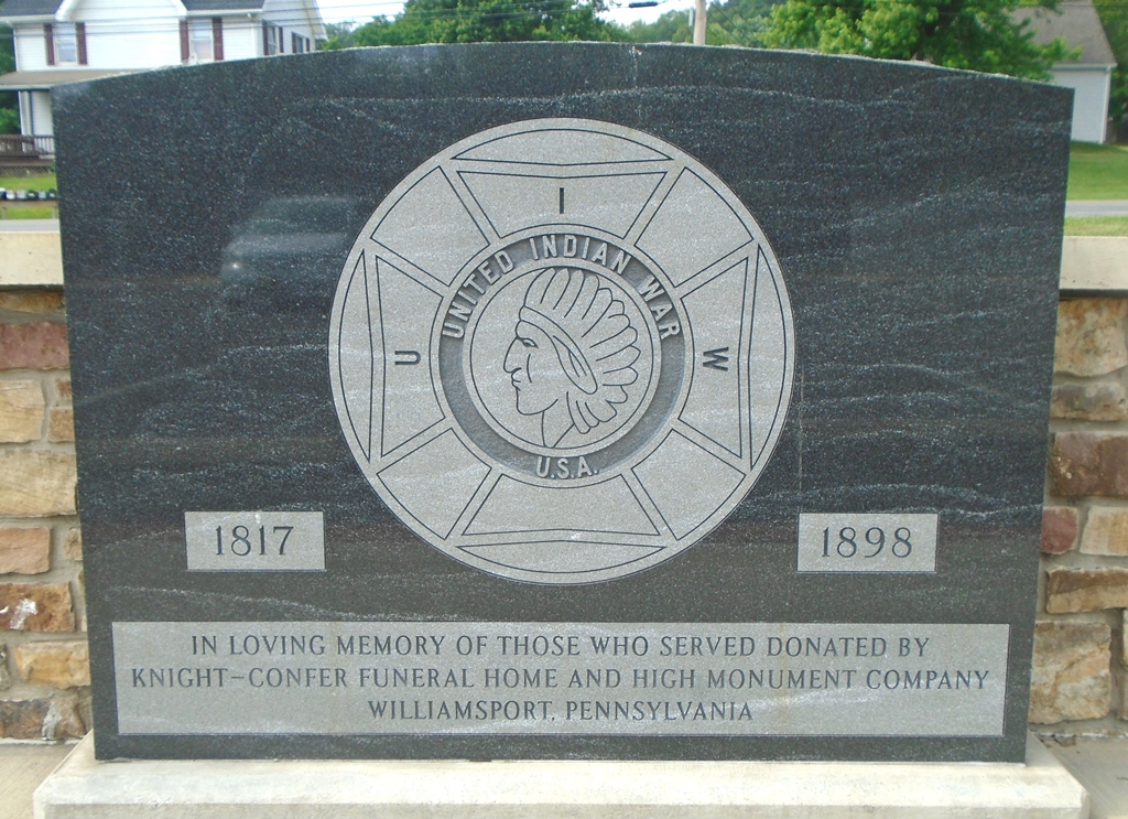 LYCOMING COUNTY UNITED INDIAN WAR MEMORIAL