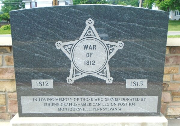 LYCOMING COUNTY WAR OF 1812 MEMORIAL