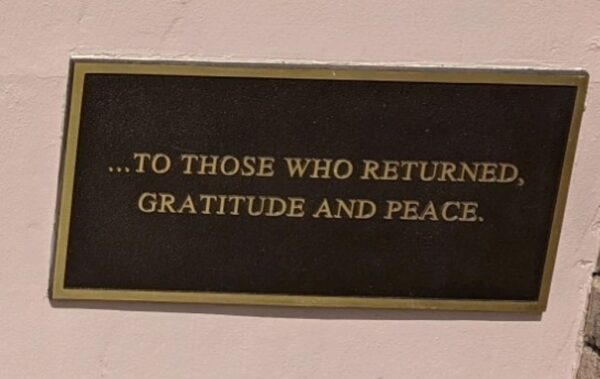 EDINBURG WORLD WAR II VETERANS MEMORIAL PLAQUE C