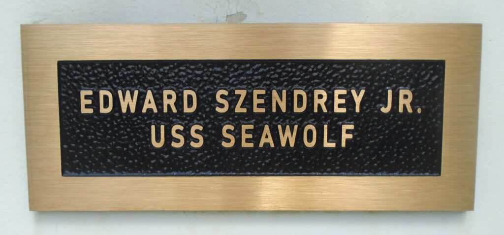 MARK 14 TORPEDO, MODEL SA, SERIAL 1091 MEMORIAL HONOR PLAQUE C