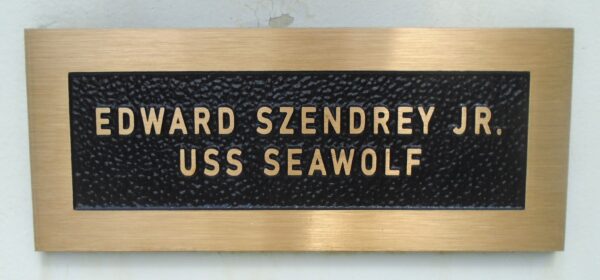 MARK 14 TORPEDO, MODEL SA, SERIAL 1091 MEMORIAL HONOR PLAQUE C