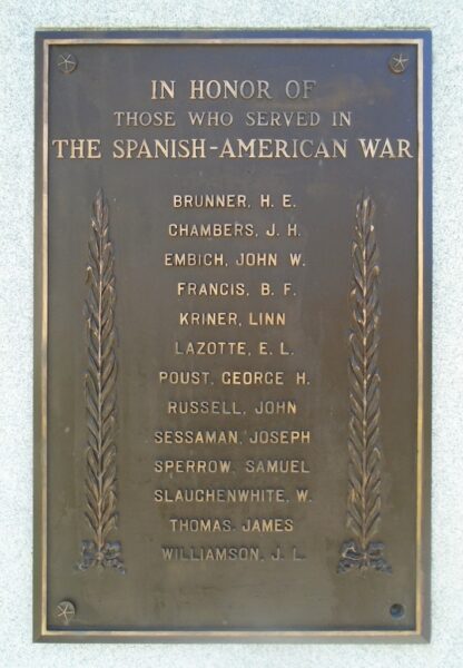JERSEY SHORE WORLD WAR MEMORIAL PLAQUE E