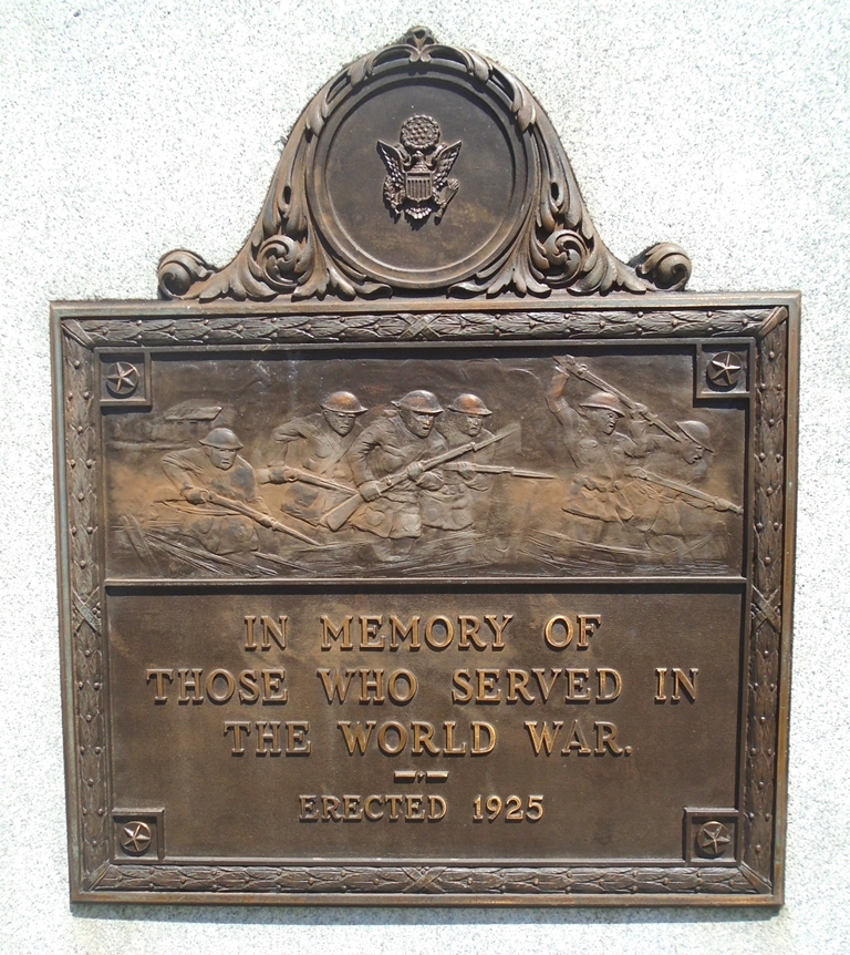 JERSEY SHORE WORLD WAR MEMORIAL PLAQUE A
