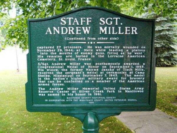 STAFF SGT. ANDREW MILLER MEMORIAL MARKER II