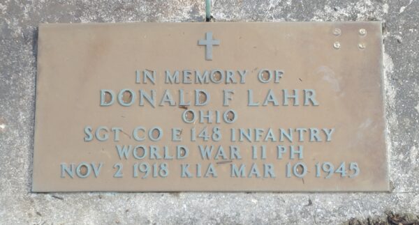 CLYDE WORLD WAR II VETERANS MEMORIAL TABLET A