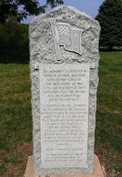 KENTUCKY WAR OF 1812 SOLDIERS MEMORIAL