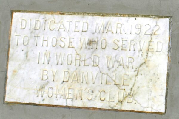 DANVILLE WOMEN’S CLUB WAR MEMORIAL PAVER STONE