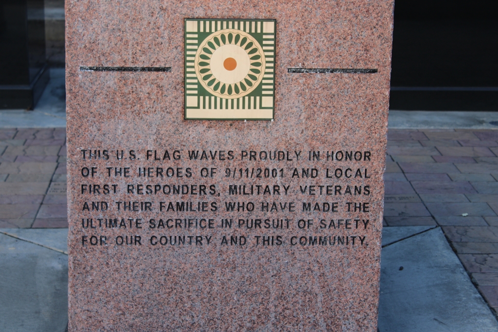 HAYWARD HEROES OF 9/11/2001 MEMORIAL CENTER STONE