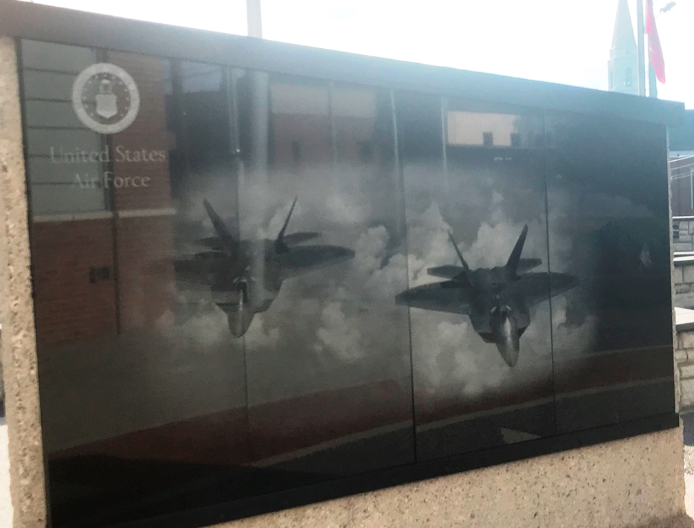 WILSON COUNTY U.S. AIR FORCE MEMORIAL WALL FRONT