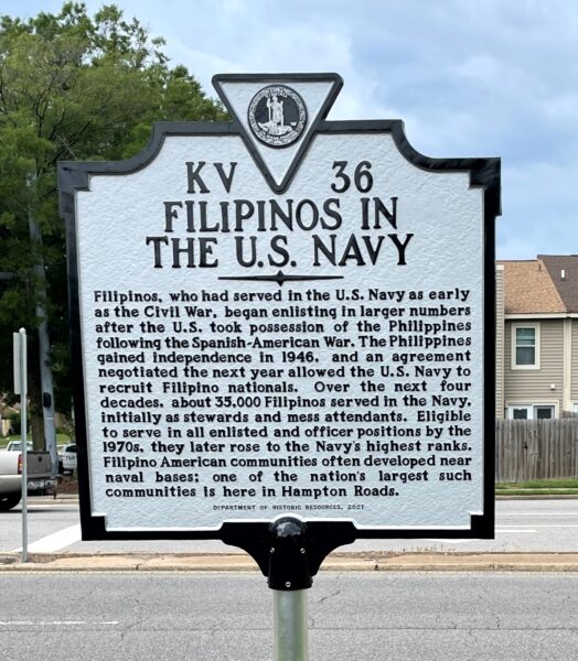 FILIPINOS IN THE U.S. NAVY MEMORIAL MARKER