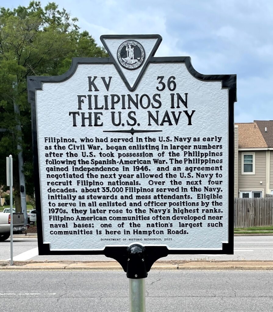 FILIPINOS IN THE U.S. NAVY MEMORIAL MARKER